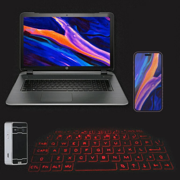 Tastatură fără fir cu laser pentru computer și telefon cu proiector Užsisakykite Trendai.lt 9