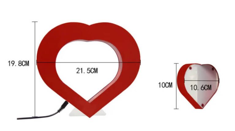 Rama foto în formă de inimă cu levitație de aer Užsisakykite Trendai.lt 10
